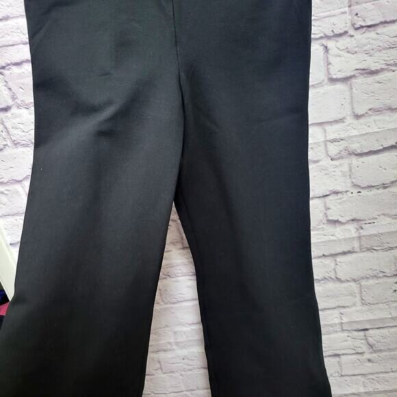NWT Spanx Perfect Sleeveless Jumpsuit Sz L Tall Black Stretch Flare Leg Zip Back - Picture 5 of 10